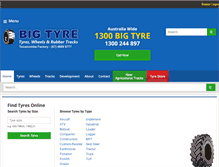 Tablet Screenshot of bigtyre.com.au